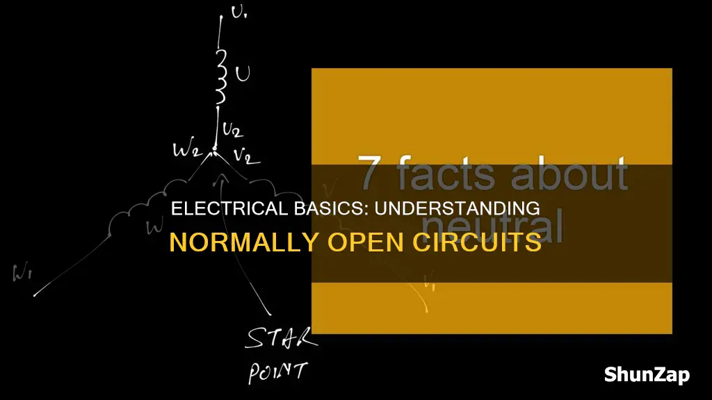 what does normally open mean in electrical