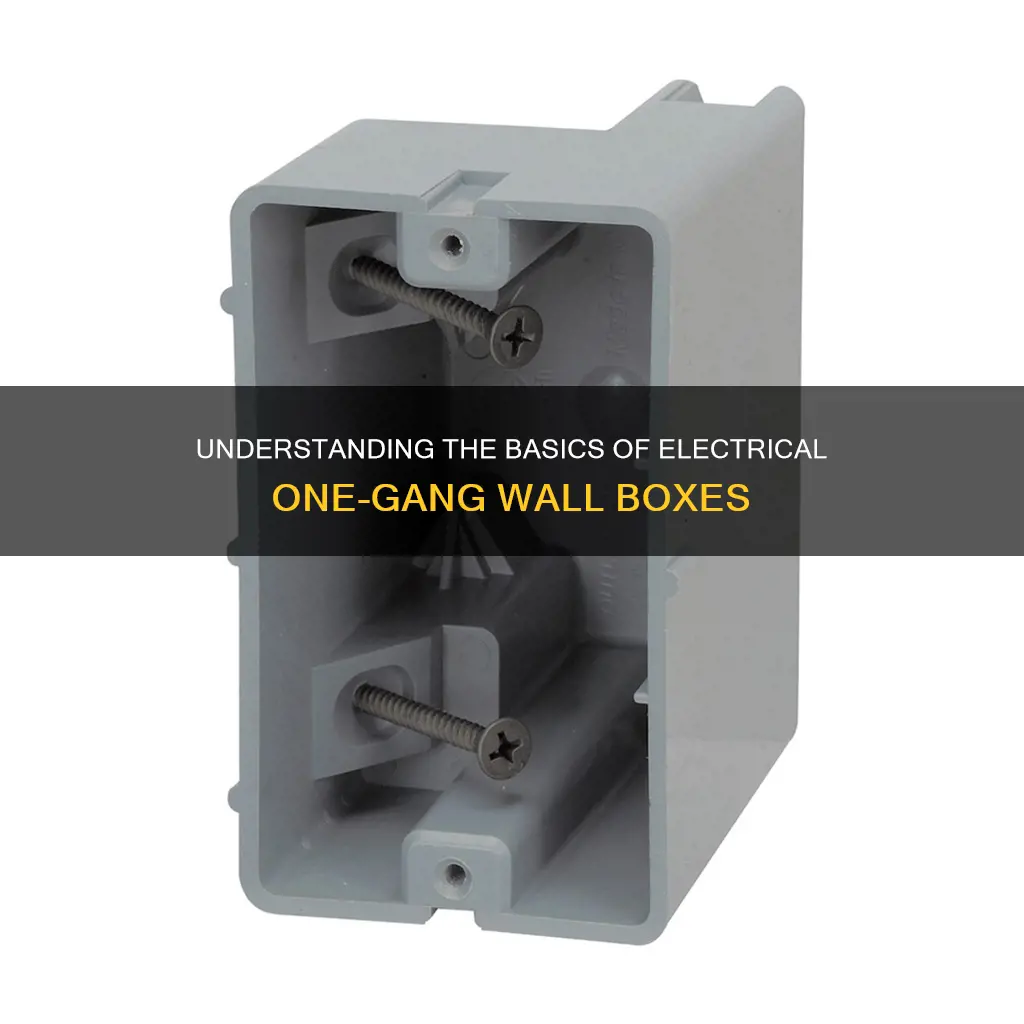 what does one gang mean in electrical