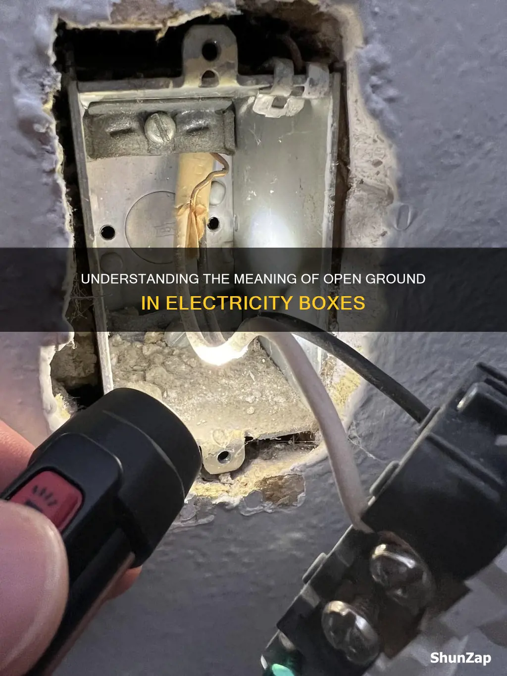 what does open ground mean on electricity box
