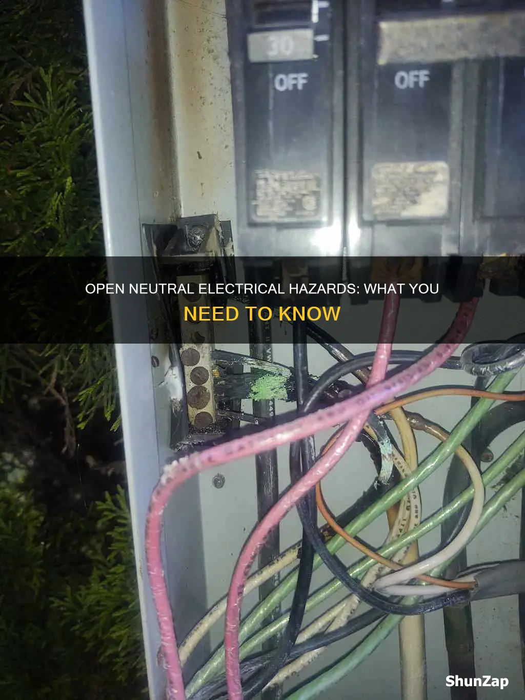 what does open neutral mean in electrical