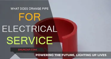 Electrical Service: Orange Pipes and Their Purpose