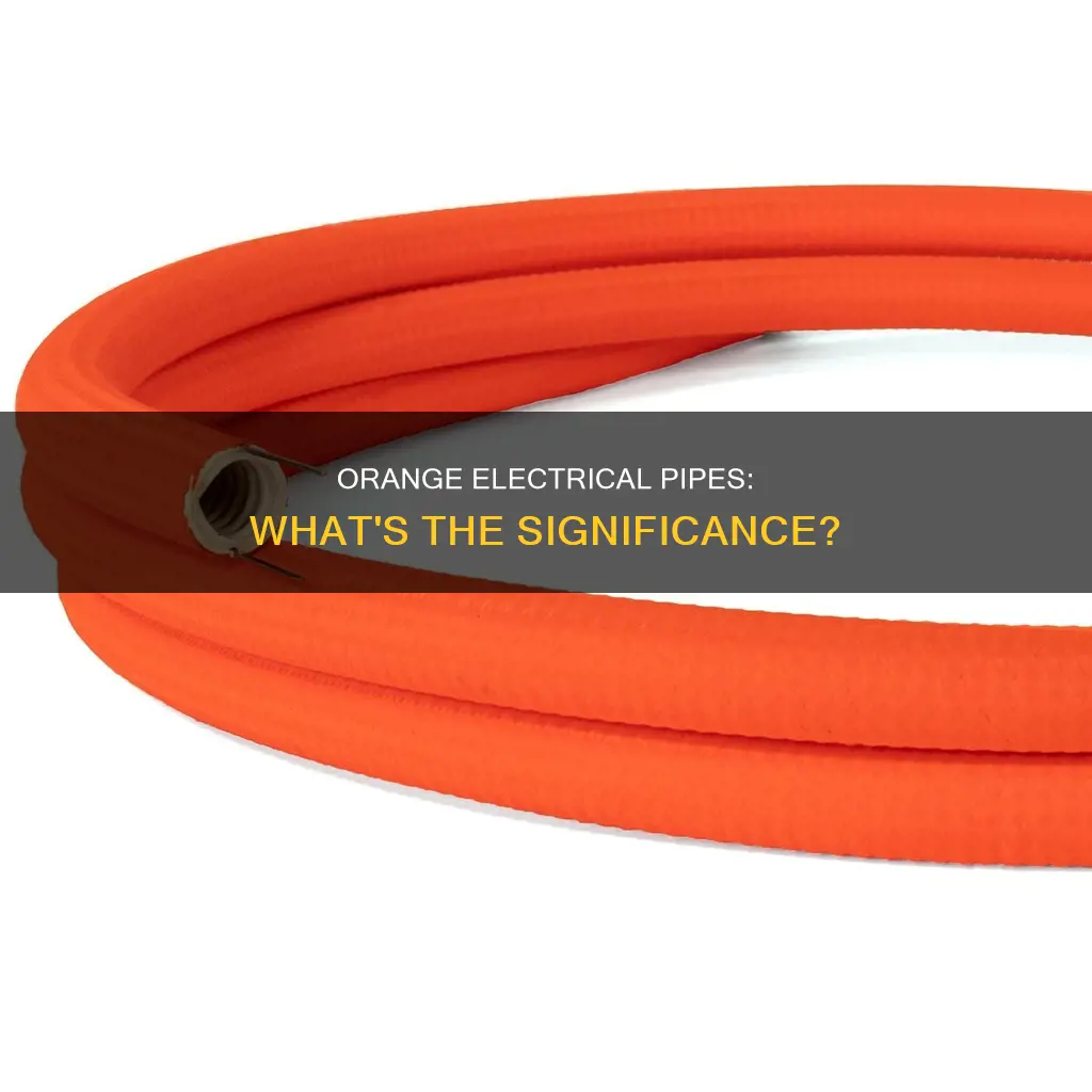 what does orange pipe mean electrical
