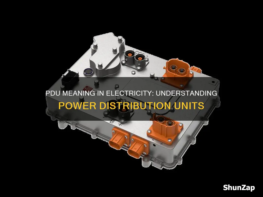 what does pdu mean in electricity