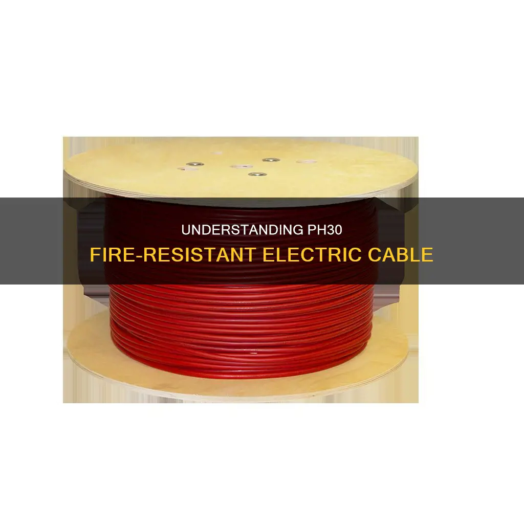 what does ph30 mean in fire resistant electric cable