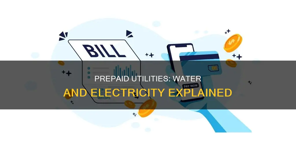what does prepaid water and electricity mean