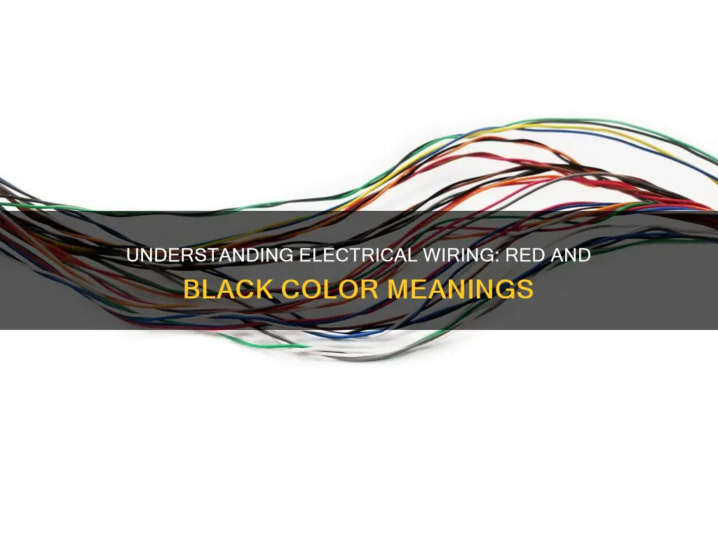 what does red and black mean in electrical wiring