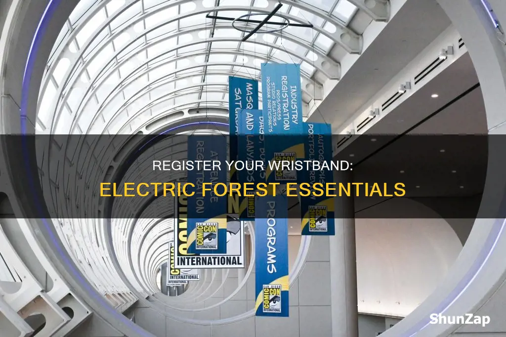 what does registering your electric forest wristbanddo