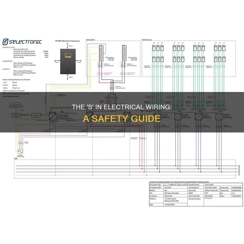 what does s mean in electrical wiring