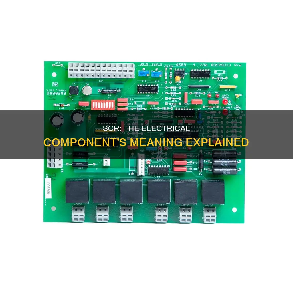 what does scr stand for in electrical