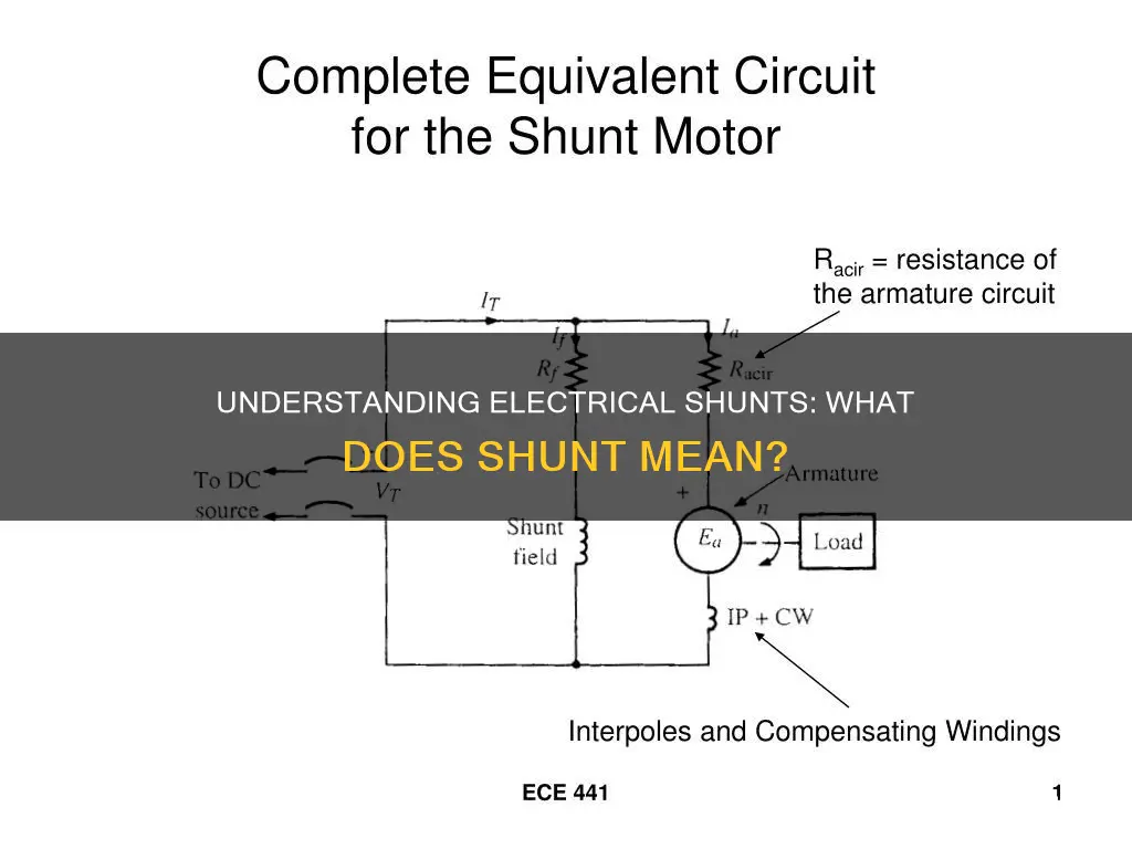 what does shunt mean electrical