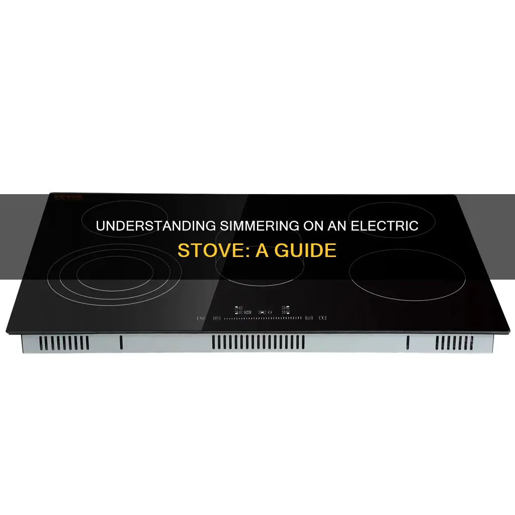 what does simmer mean on an electric stove