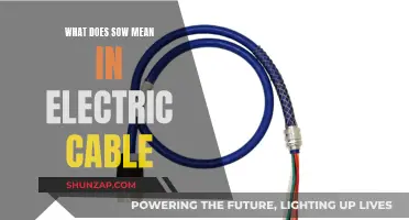 Electric Cable Installation: Understanding the "SOW" Term