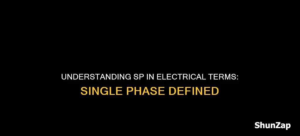 what does sp mean in electrical terms