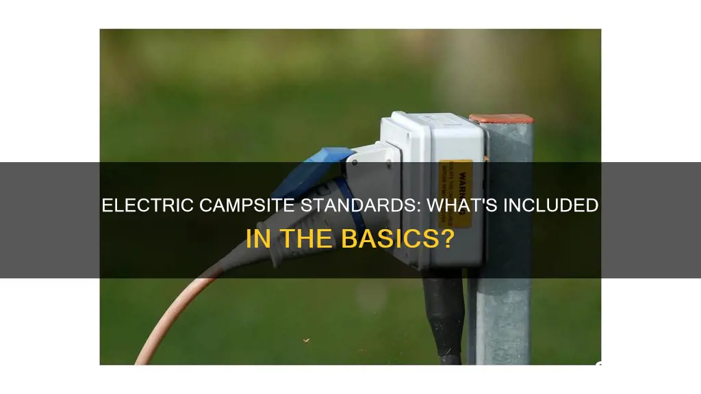 what does standard electric campsite mean