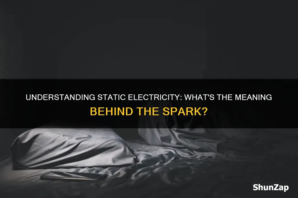 what does static electricity mean
