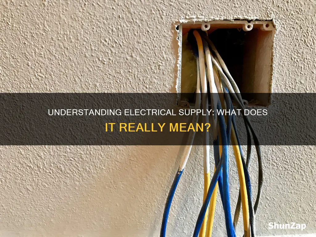 what does supply mean in electrical terms