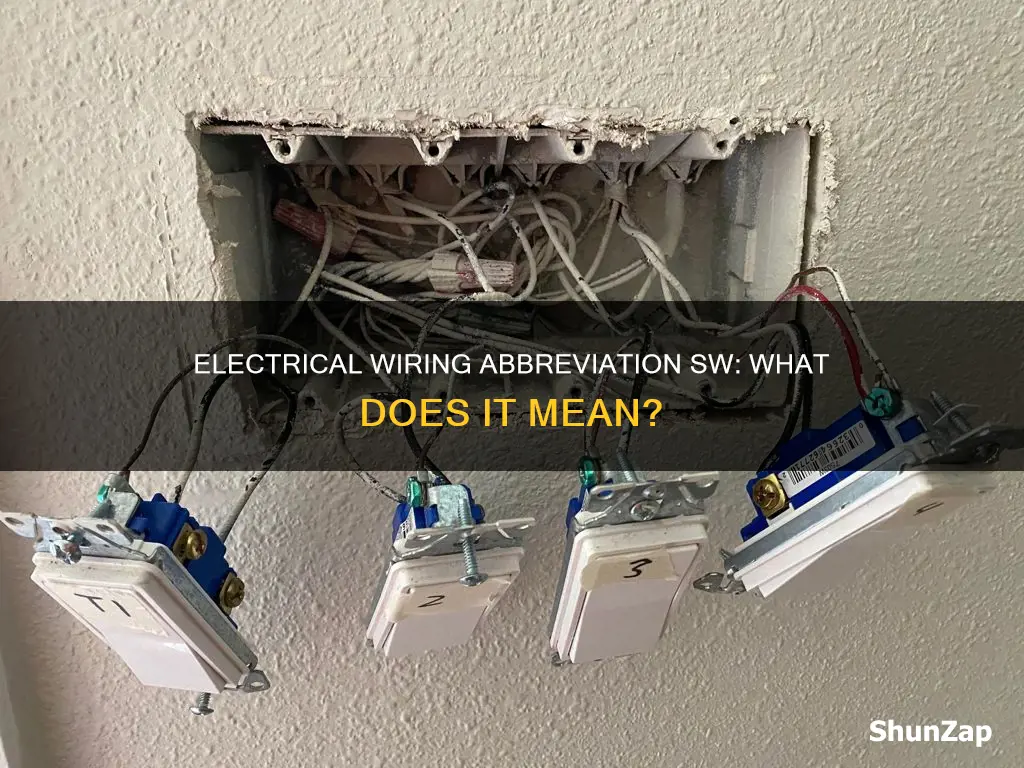 what does sw mean in electrical wiring