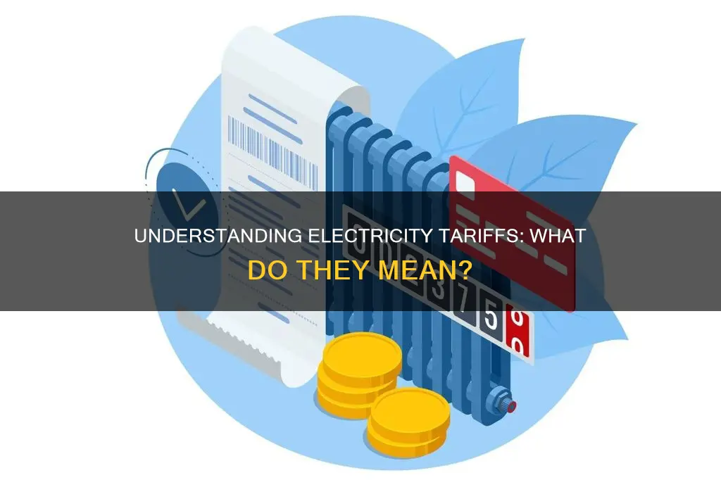 what does tariff mean in electricity