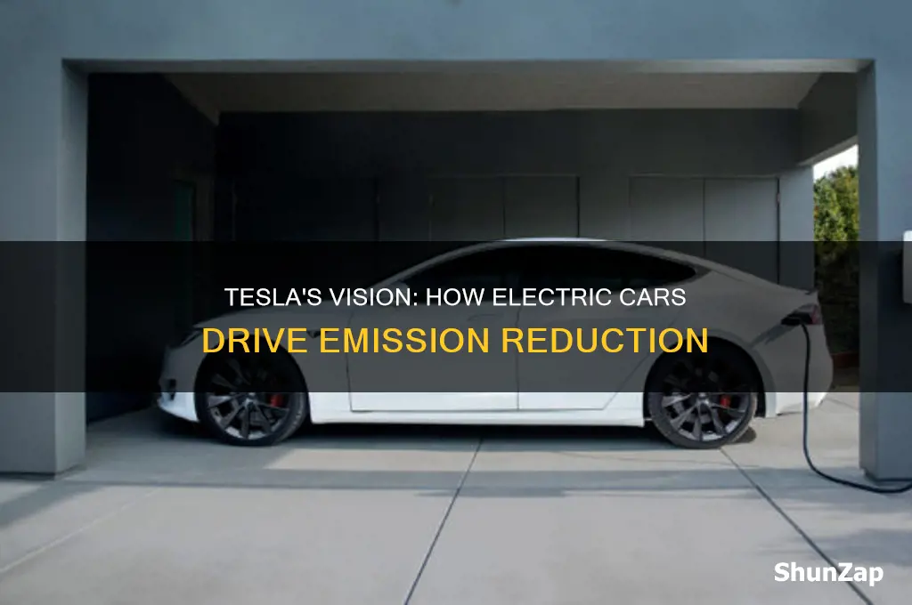 what does tesla said about emmission reduction by electric cars