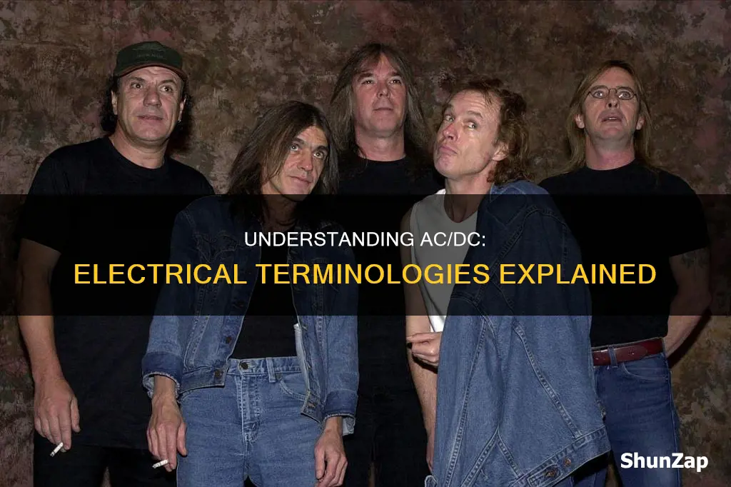 what does the ac dc electrical terminologies mean