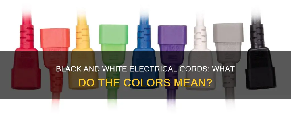 what does the and black colors mean on electrical cords