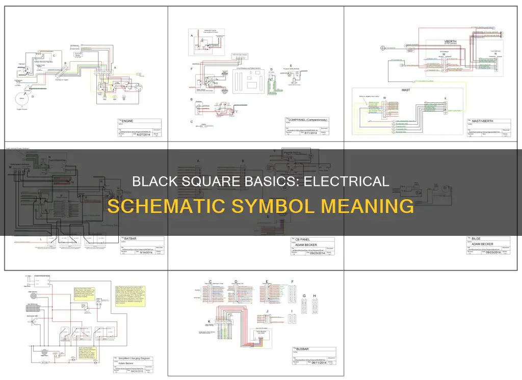 what does the black square meaning in electrical schematic symbol
