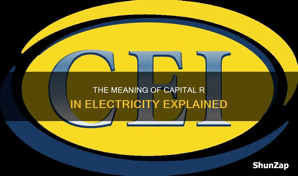 what does the capital r mean in electricity