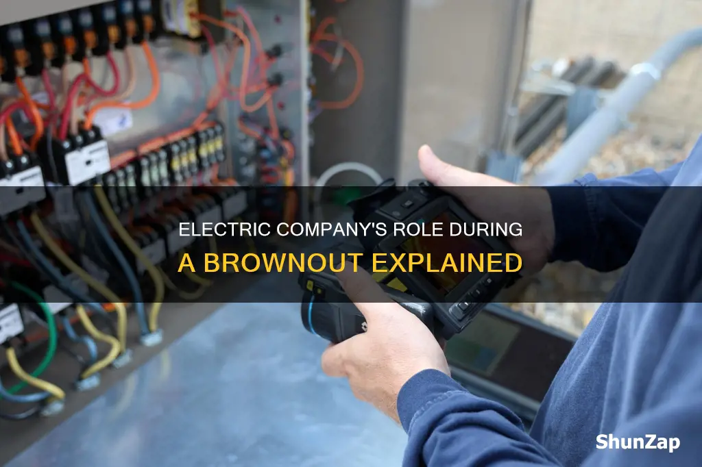 what does the electric company do in a brownout