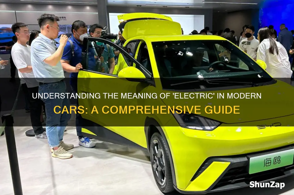 what does the electric in mean in a car