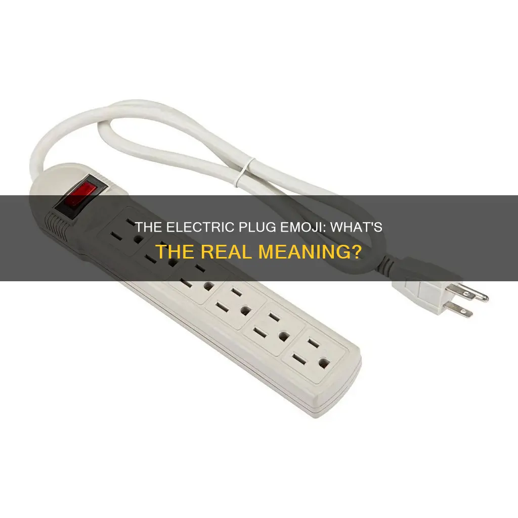 what does the electric plug emoji mean