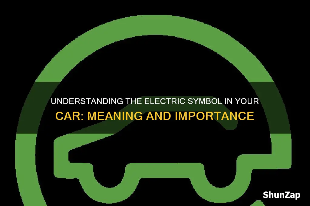 what does the electric symbol in a car mean