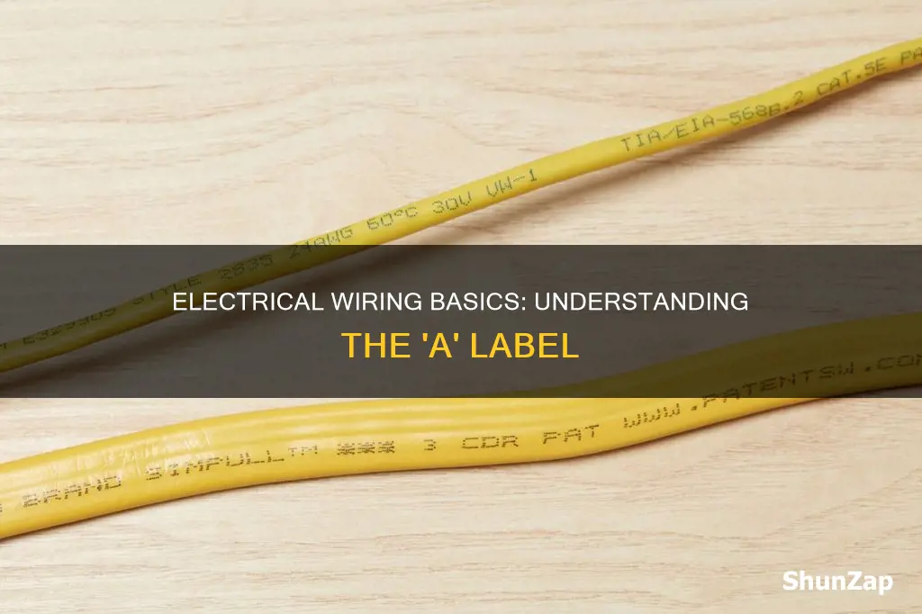 what does the letter a mean in electrical wiring