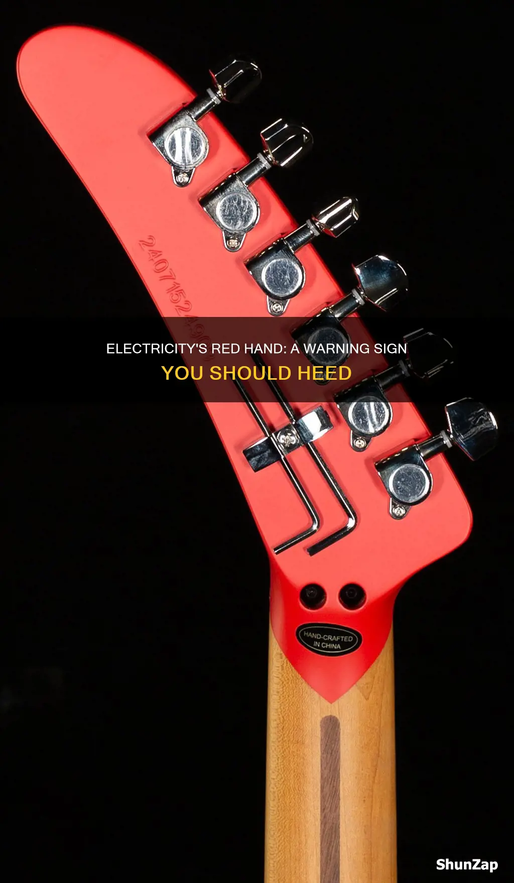 what does the red hand on electric