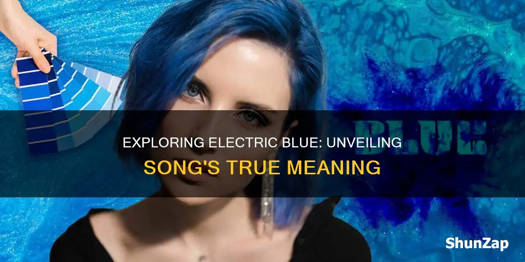 what does the song electric blue mean