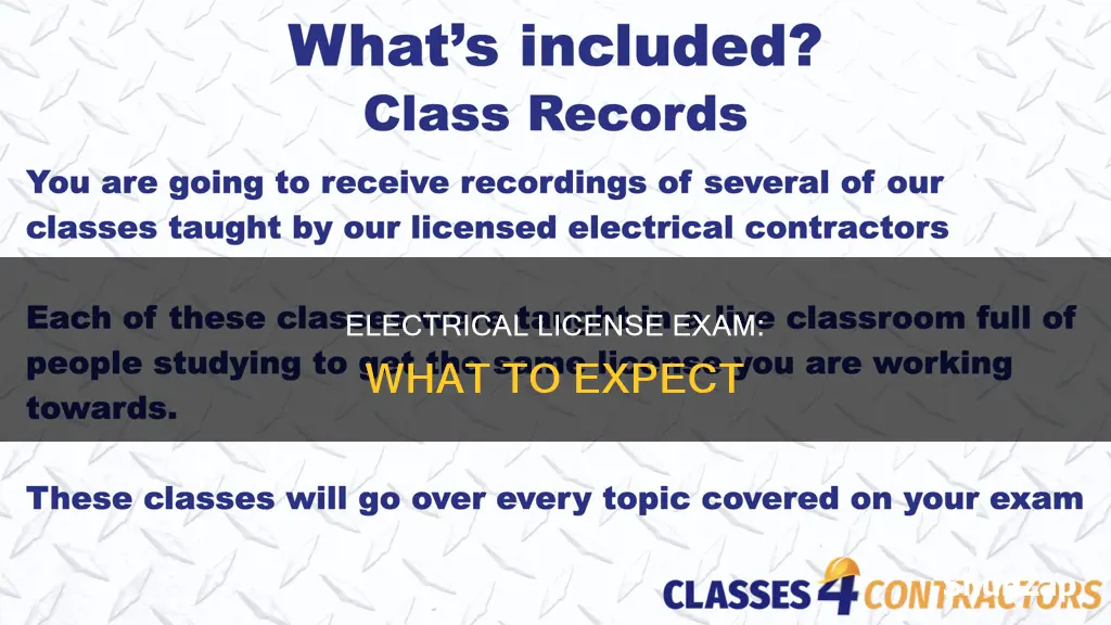 what does the test for electrical license