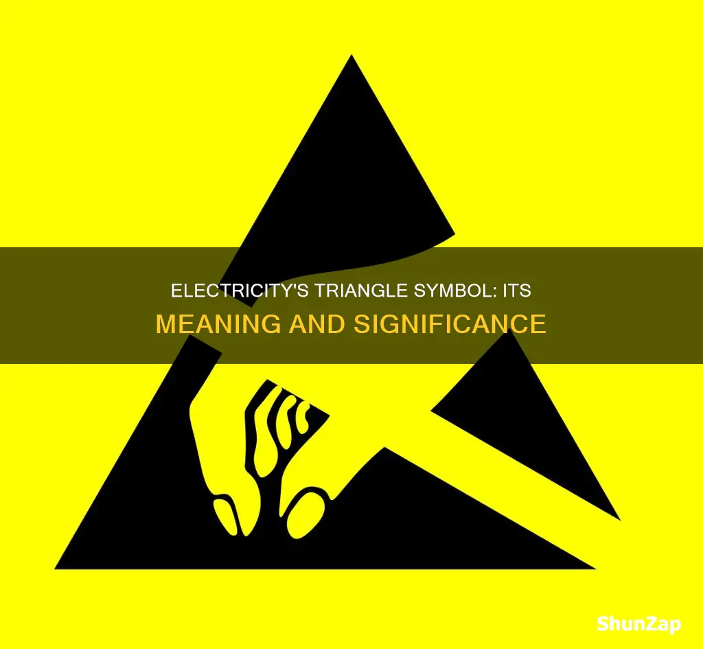 what does the triangle symbol mean in electricity