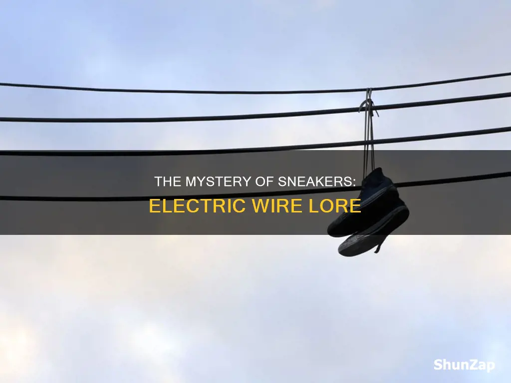 what does throwing sneakers over an electric line mean