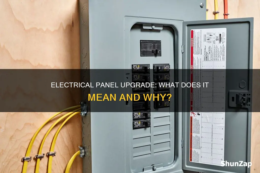 what does upgraded electrical panel mean