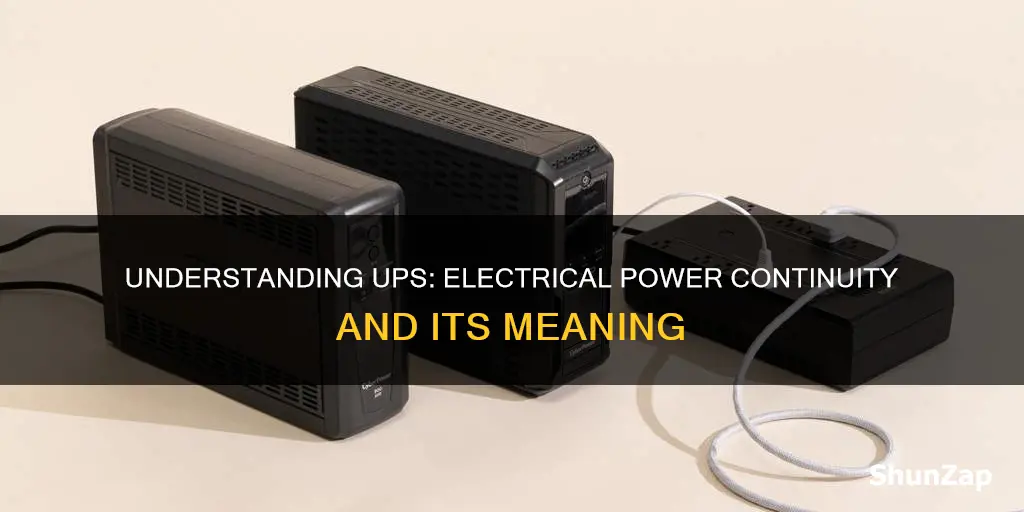 what does ups mean in electrical terms