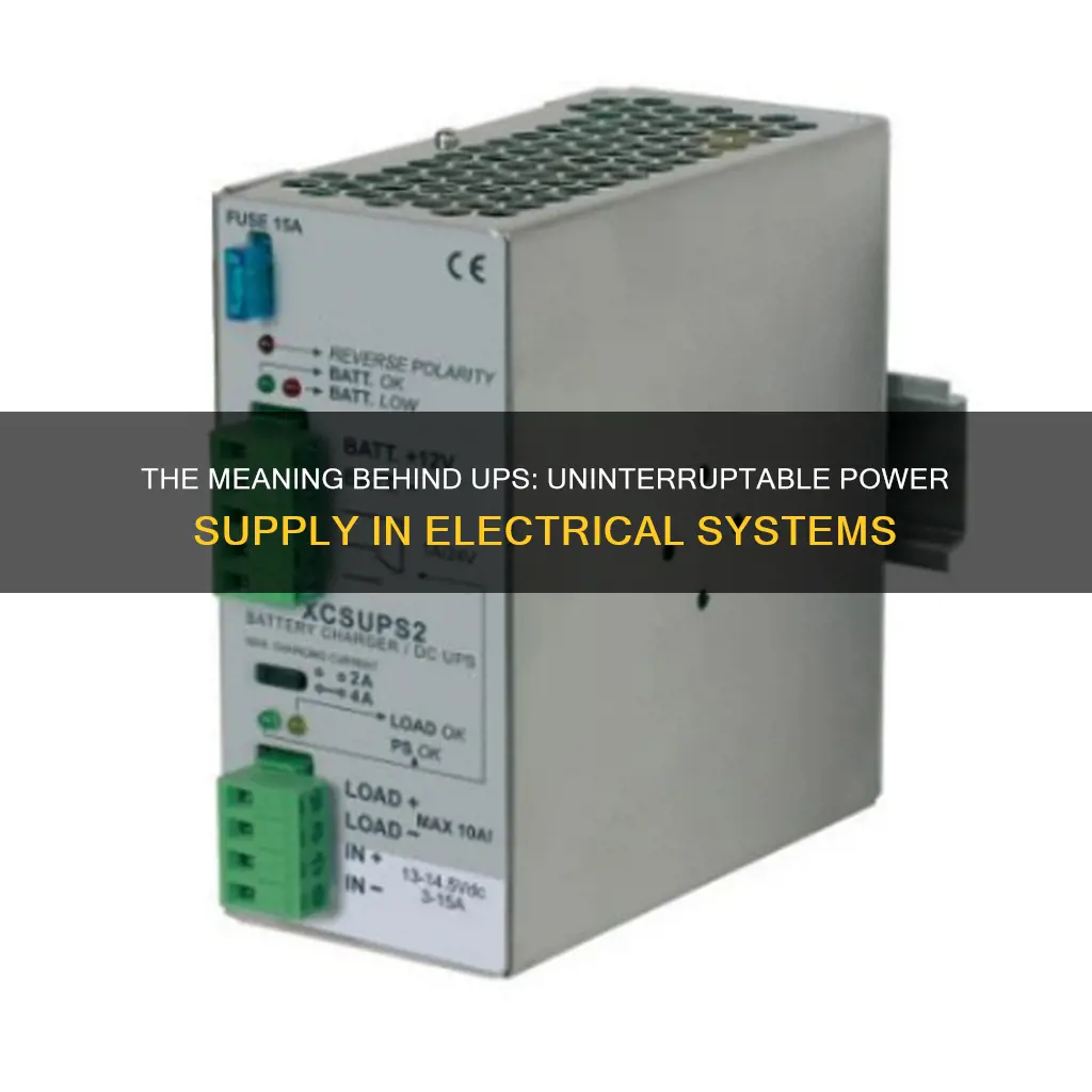 what does ups stand for in electrical