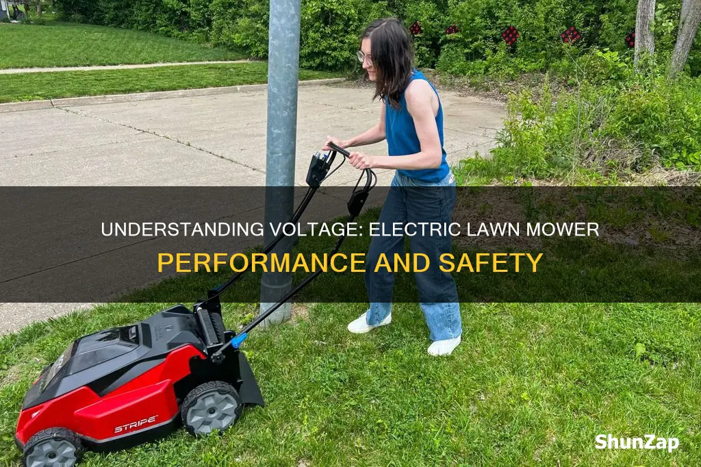 what does voltage mean on electric lawn mower