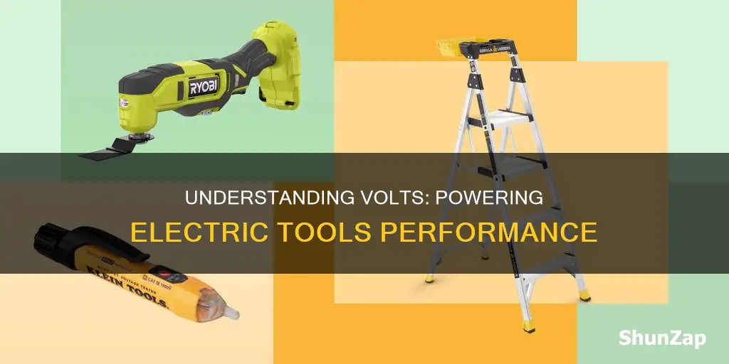 what does volts mean for electric tools