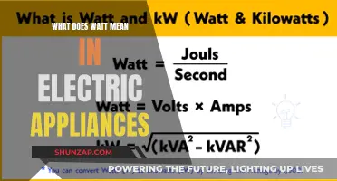 Watt's Up? Understanding Electric Appliance Power Ratings
