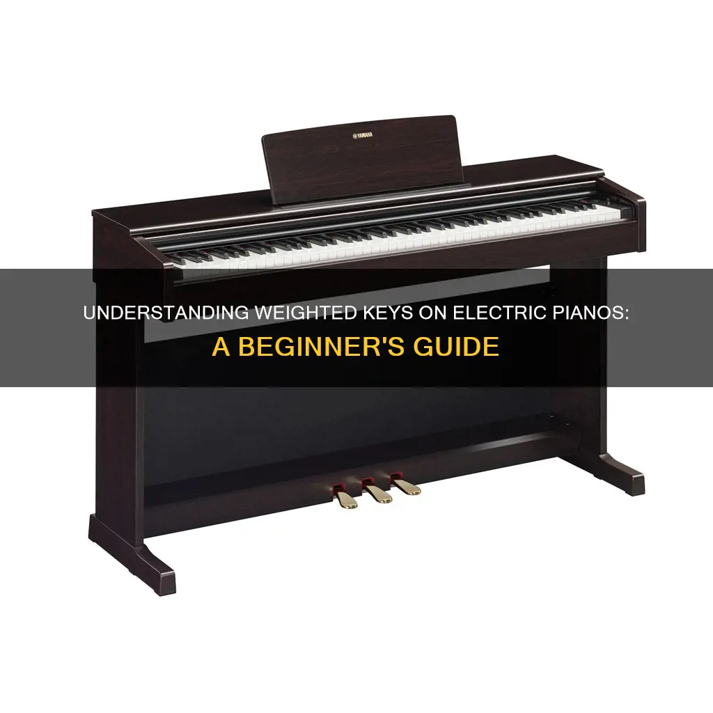 what does wieghted keys mean on an electric paino
