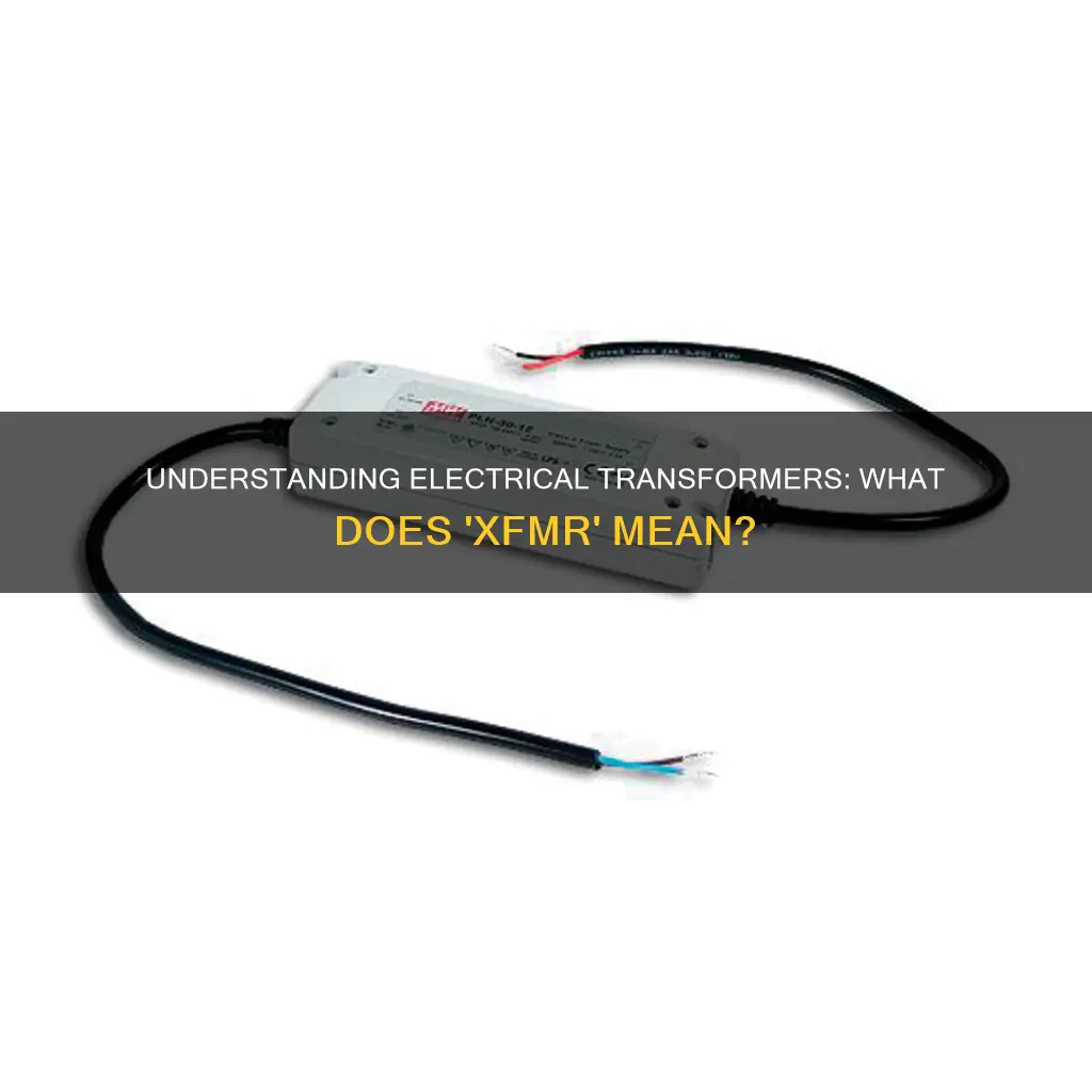 what does xfmr mean in electrical