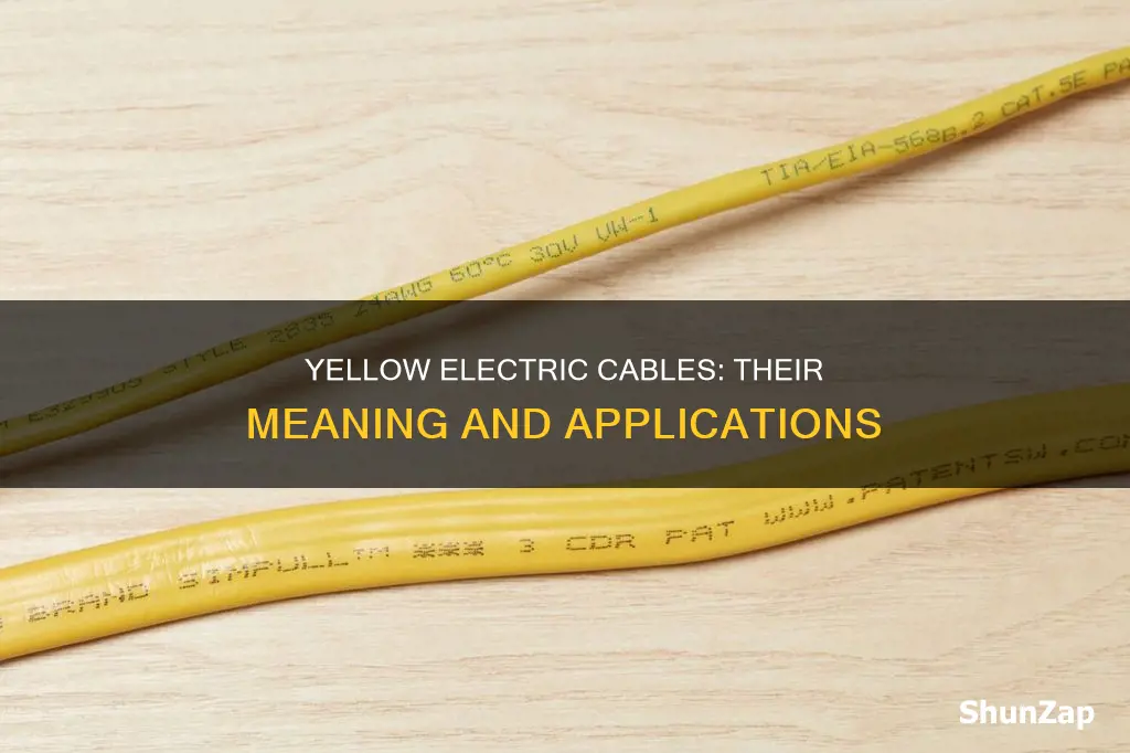 what does yellow cable mean for electric cable