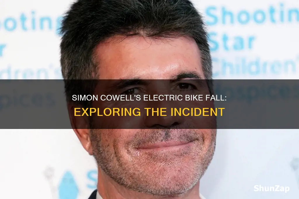 what electric bike did simon cowell fall off