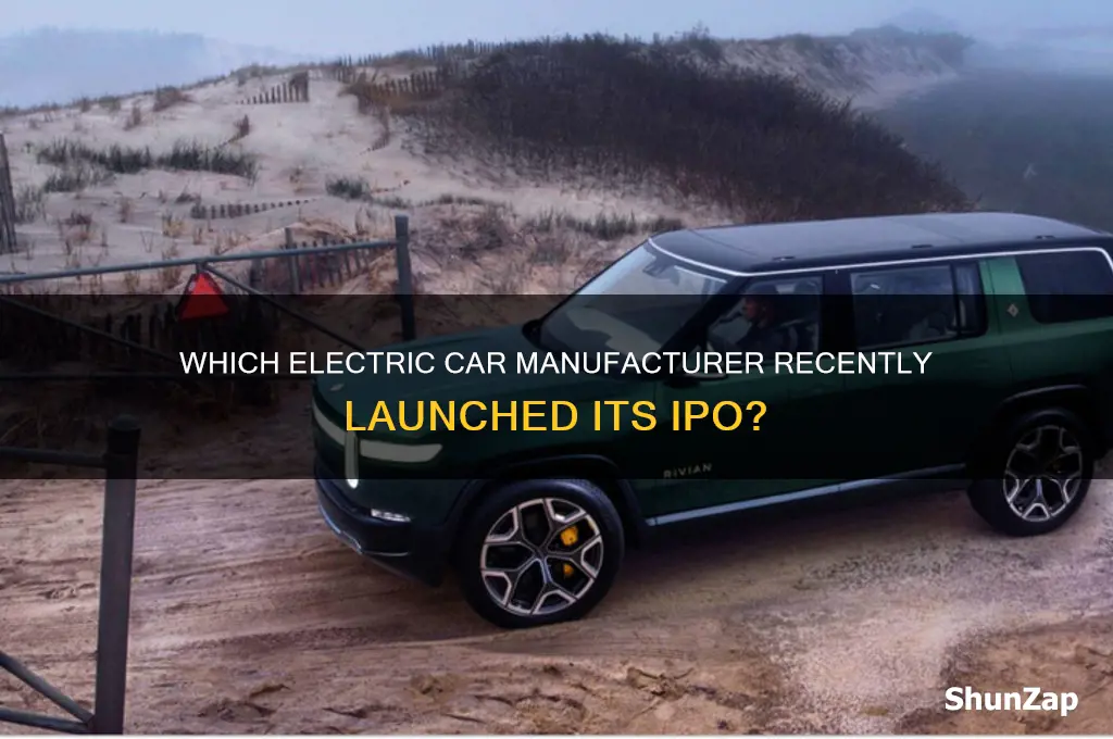 what electric car company just went public