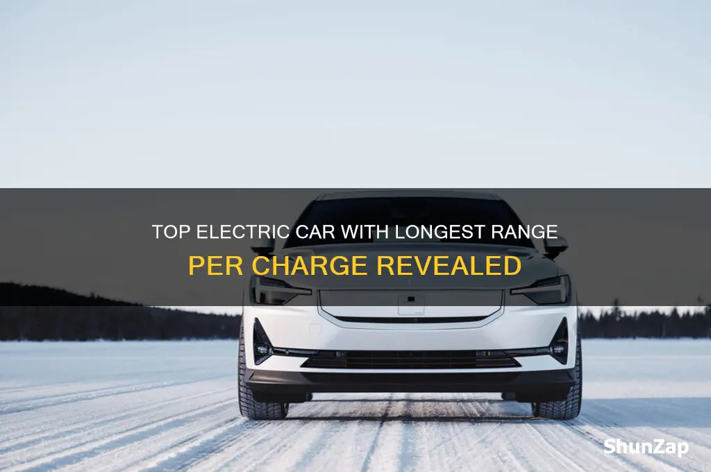 what electric car gets the most miles per charge