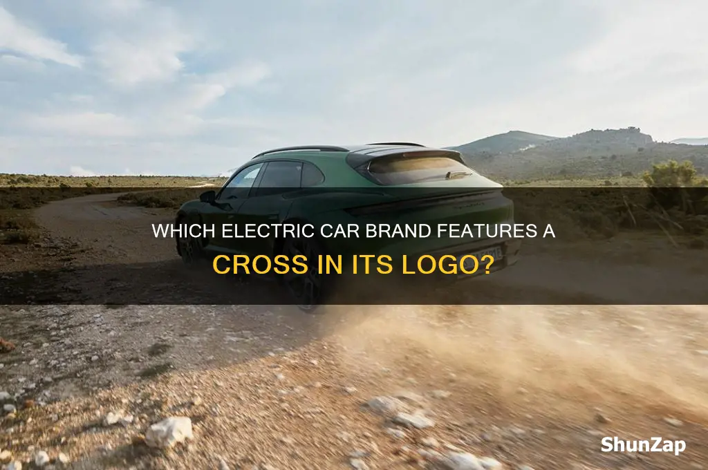 what electric car has a cross logo